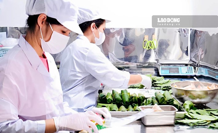 Người lao động làm việc tại Công ty Cổ phần Cao Bắc Foods. Ảnh: Lương Hạnh

