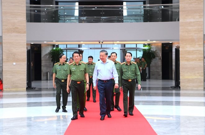 Tổng Bí thư, Chủ tịch nước Tô Lâm dự Hội nghị Đảng ủy Công an Trung ương