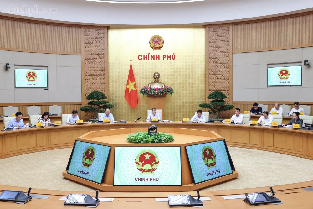 Hội nghị tập thể Thường trực Đảng ủy Chính phủ. Ảnh: Chinhphu.vn