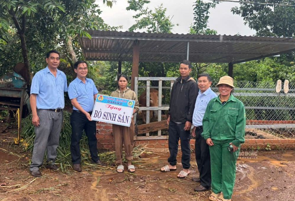 Tặng “Mái ấm Công đoàn” và trao sinh kế cho công nhân cao su khó khăn ở Đắk Lắk
