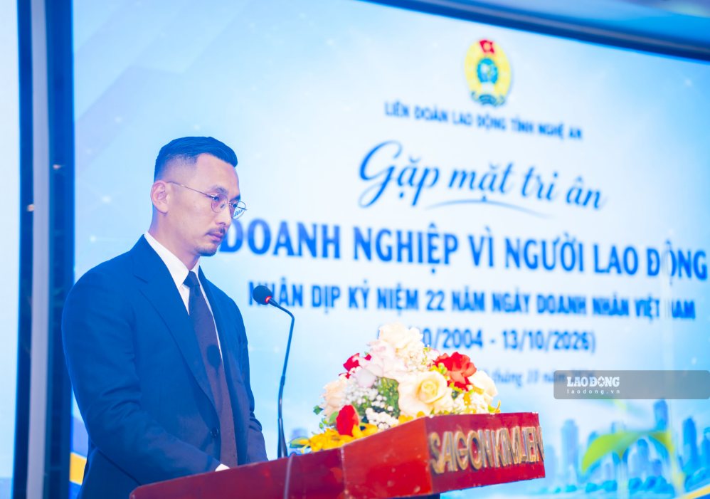 Đại diện các doanh nghiệp phát biểu tại chương trình. Ảnh: Duy Chương