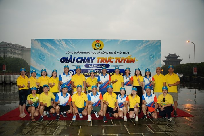 Hướng tới kỷ niệm 80 năm Ngày thành lập Công đoàn Khoa học và Công nghệ Việt Nam (30.8.1947 - 30.8.2027), Ban Thường vụ Công đoàn Khoa học và Công nghệ vừa ban hành kế hoạch tổ chức giải chạy trực tuyến năm 2026. Ảnh: CĐ Khoa học và Công nghệ Việt Nam