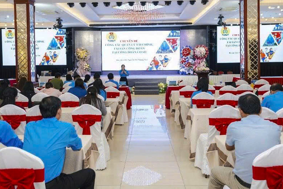 Quang cảnh buổi tập huấn nghiệp vụ Công đoàn năm 2026. Ảnh: Công đoàn phương An Phú