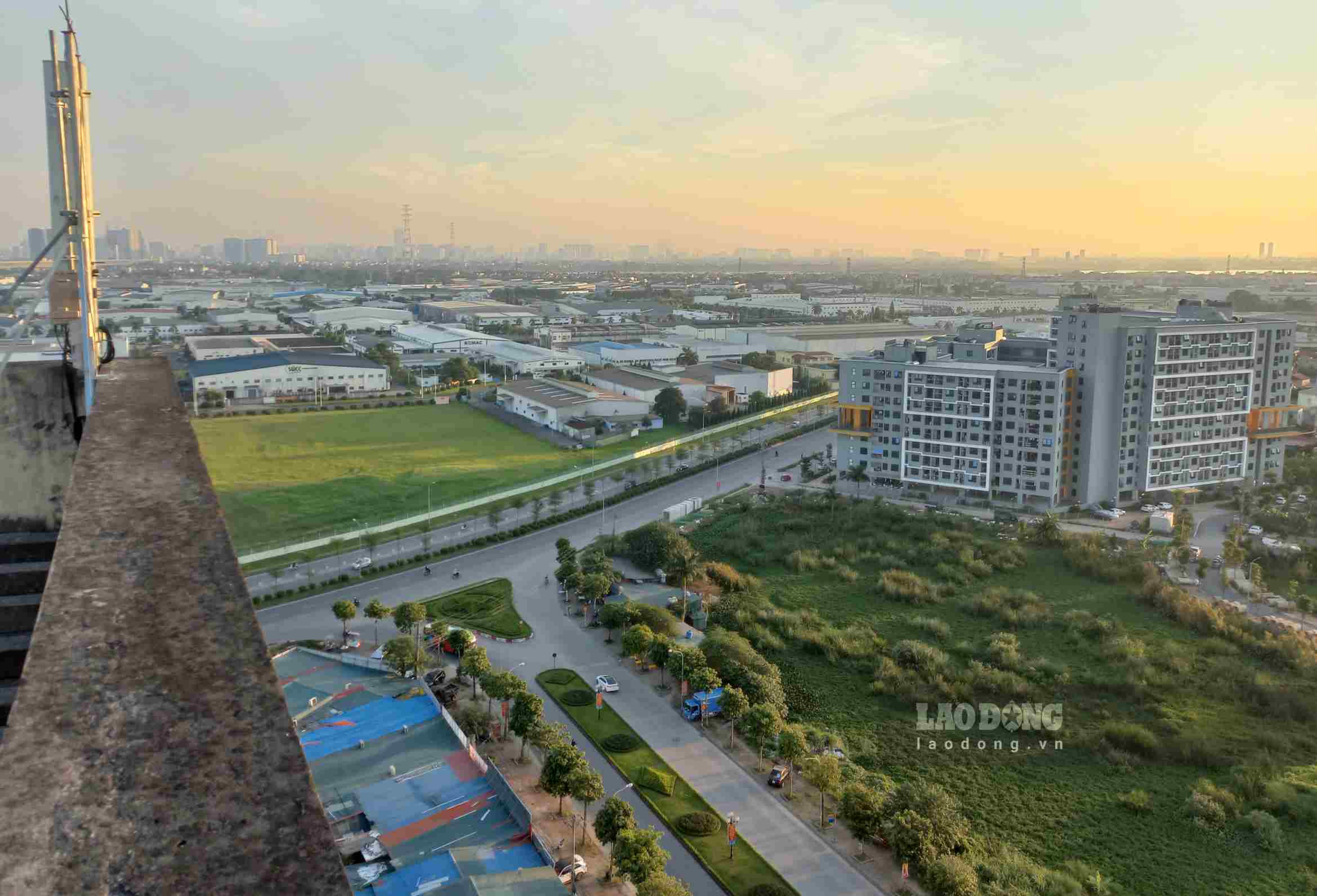 Một góc Khu công nghiệp Thăng Long (TP Hà Nội) nhìn từ trên cao. Ảnh: Hương Nha