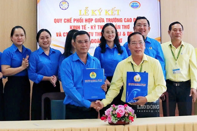 Ký kết phối hợp chăm lo sinh viên và người lao động