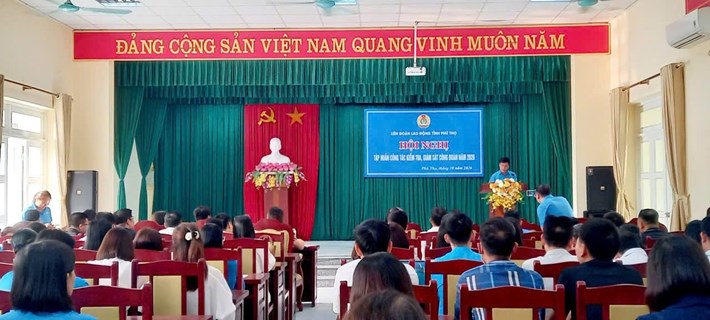 La Fédération du travail de la province de Phú Thọ forme les membres du syndicat. Photo: Fédération du travail de Phú Thọ