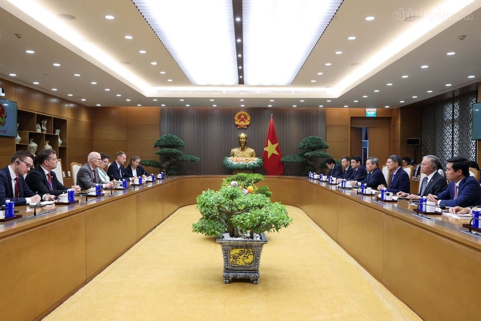 Quang cảnh buổi tiếp. Ảnh: chinhphu.vn