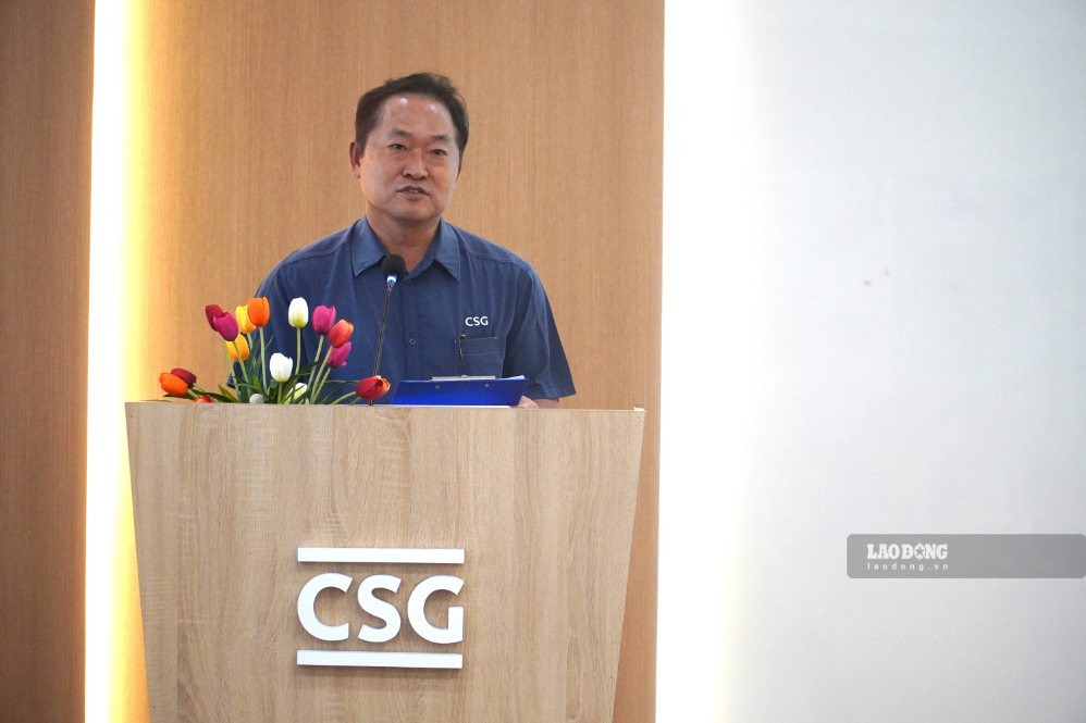 Ông Kim Si Jung - Tổng Giám đốc Công ty TNHH Chang Shin Việt Nam. Ảnh: HAC