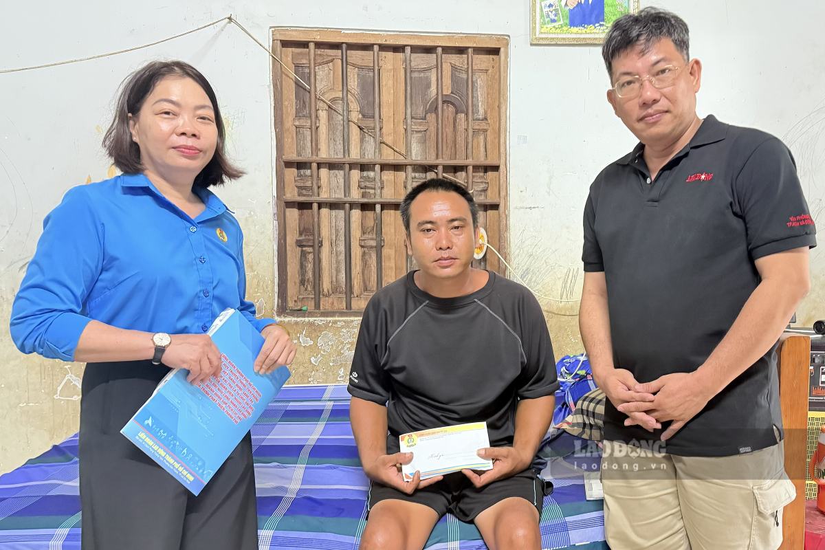 Quỹ Xã hội từ thiện Tấm lòng Vàng hỗ trợ nam công nhân tai nạn lao động tỉ lệ thương tật 92%