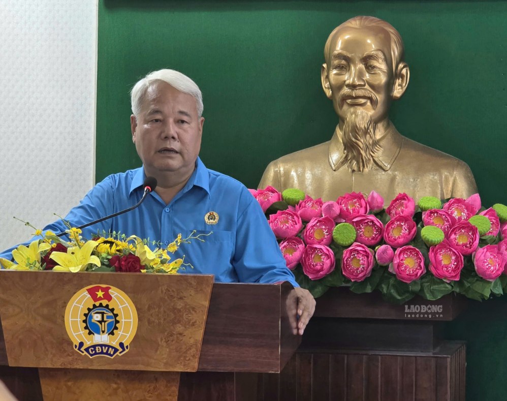 Ông Võ Khắc Thái phát biểu nhận nhiệm vụ ngày 16.10. Ảnh: Nam Dương