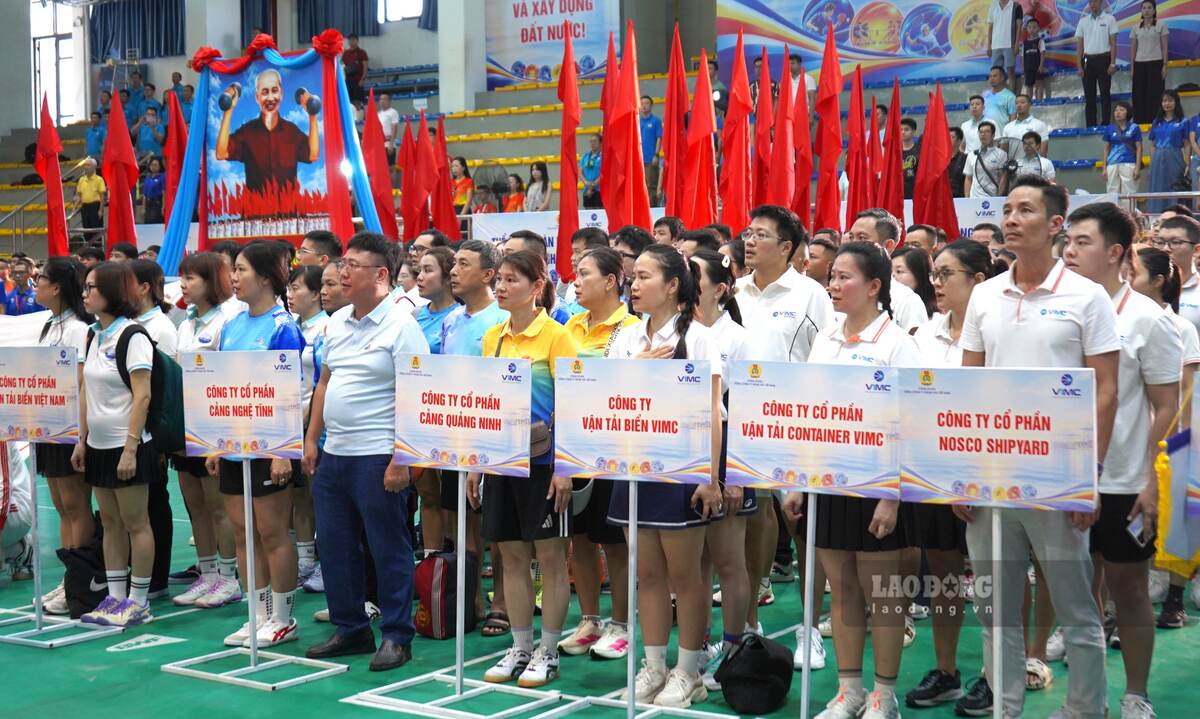 Hơn 600 vận động viên tham dự hội thao khu vực phía Bắc. Ảnh: Mai Dung