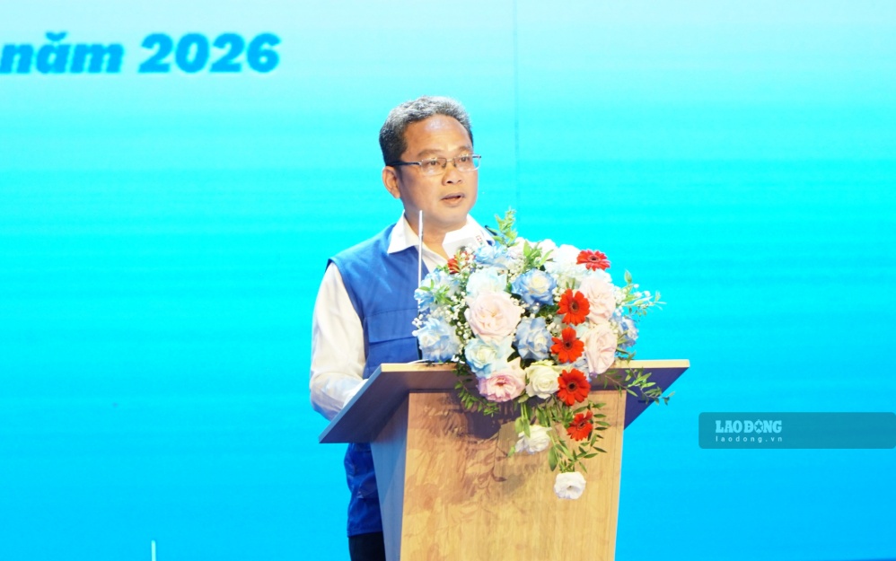 Ông Phạm Minh Tuấn - Phó Chủ tịch Ủy ban MTTQ Việt Nam TPHCM phát biểu tại chương trình.