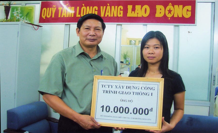 Quỹ XHTT Tấm lòng Vàng tiếp nhận hỗ trợ. Ảnh: Quỹ XHTT Tấm Lòng Vàng