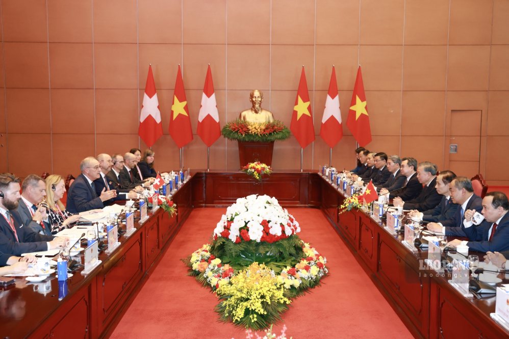 Toàn cảnh cuộc hội đàm. Ảnh: Hải Nguyễn