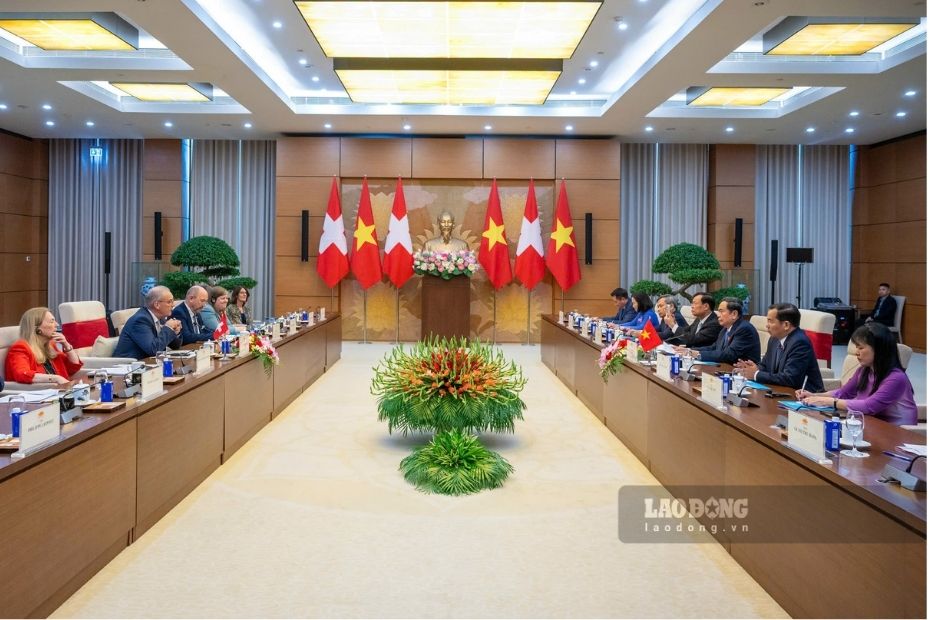 Toàn cảnh cuộc hội kiến. Ảnh: Hải Nguyễn