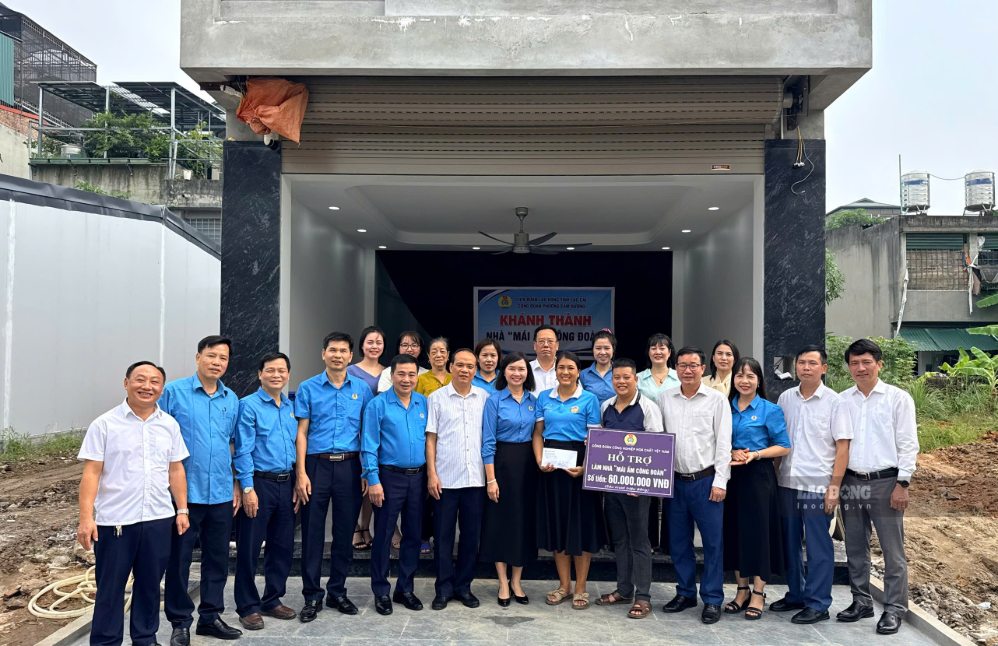 Ngôi nhà mới khang trang của gia đình đoàn viên, góp phần giúp gia đình ổn định cuộc sống. Ảnh: Lan Hương