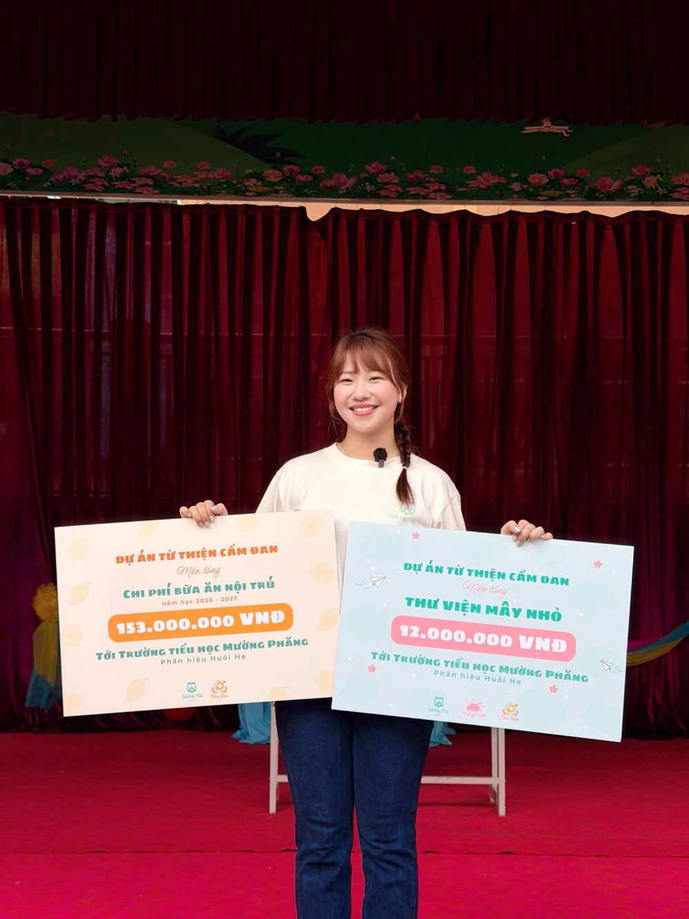 Sương Mai bén duyên với những hoạt động thiện nguyện khi còn khá sớm. Ảnh: Nhân vật cung cấp. 