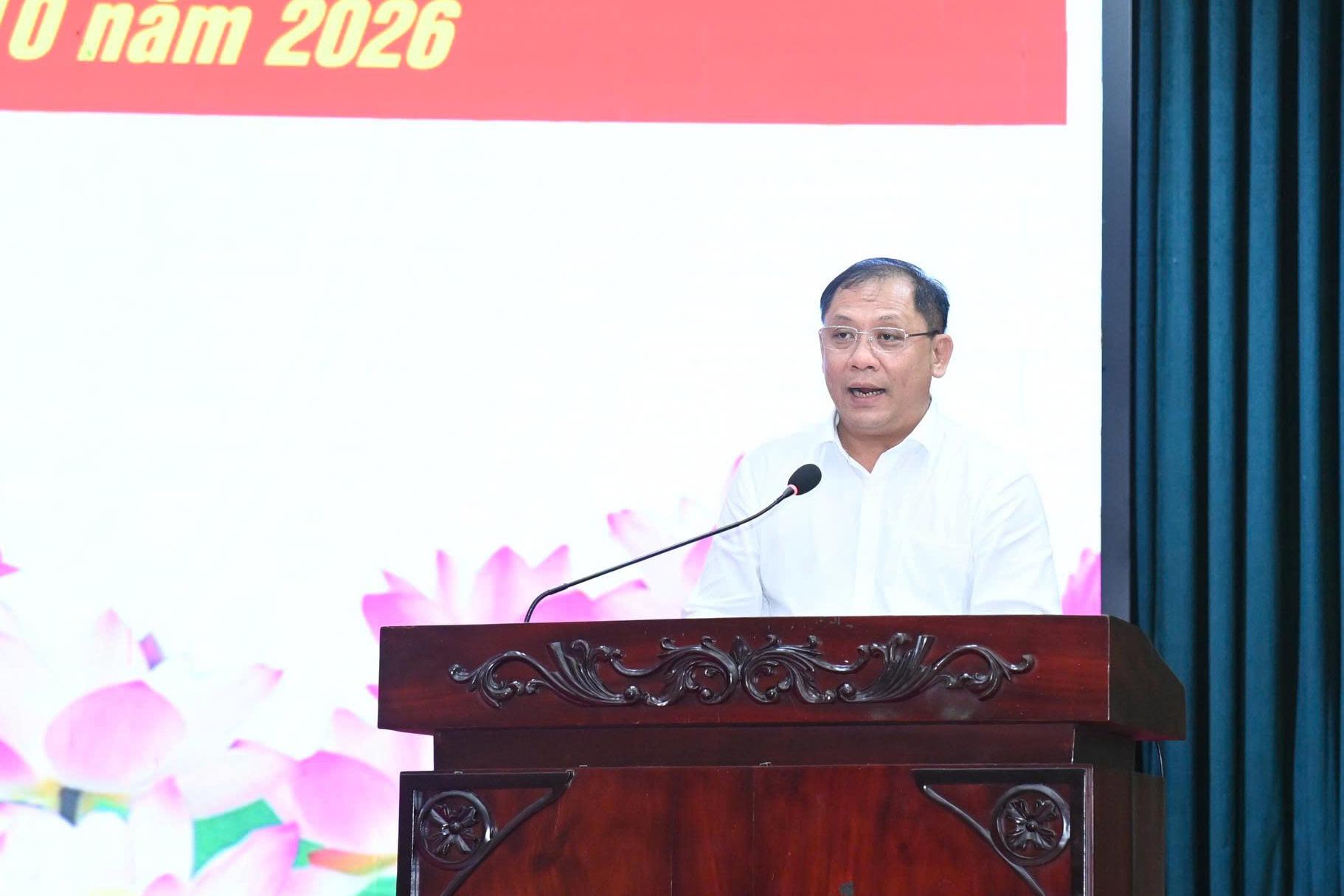 Ông Trần Chí Hùng - Phó Chủ tịch UBND TP Cần Thơ phát biểu tại chương trình. Ảnh: Nguyễn Thắng
