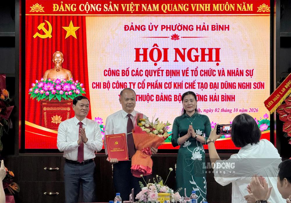 Thành lập Chi bộ Công ty Cổ phần Cơ khí Chế tạo Đại Dũng Nghi Sơn