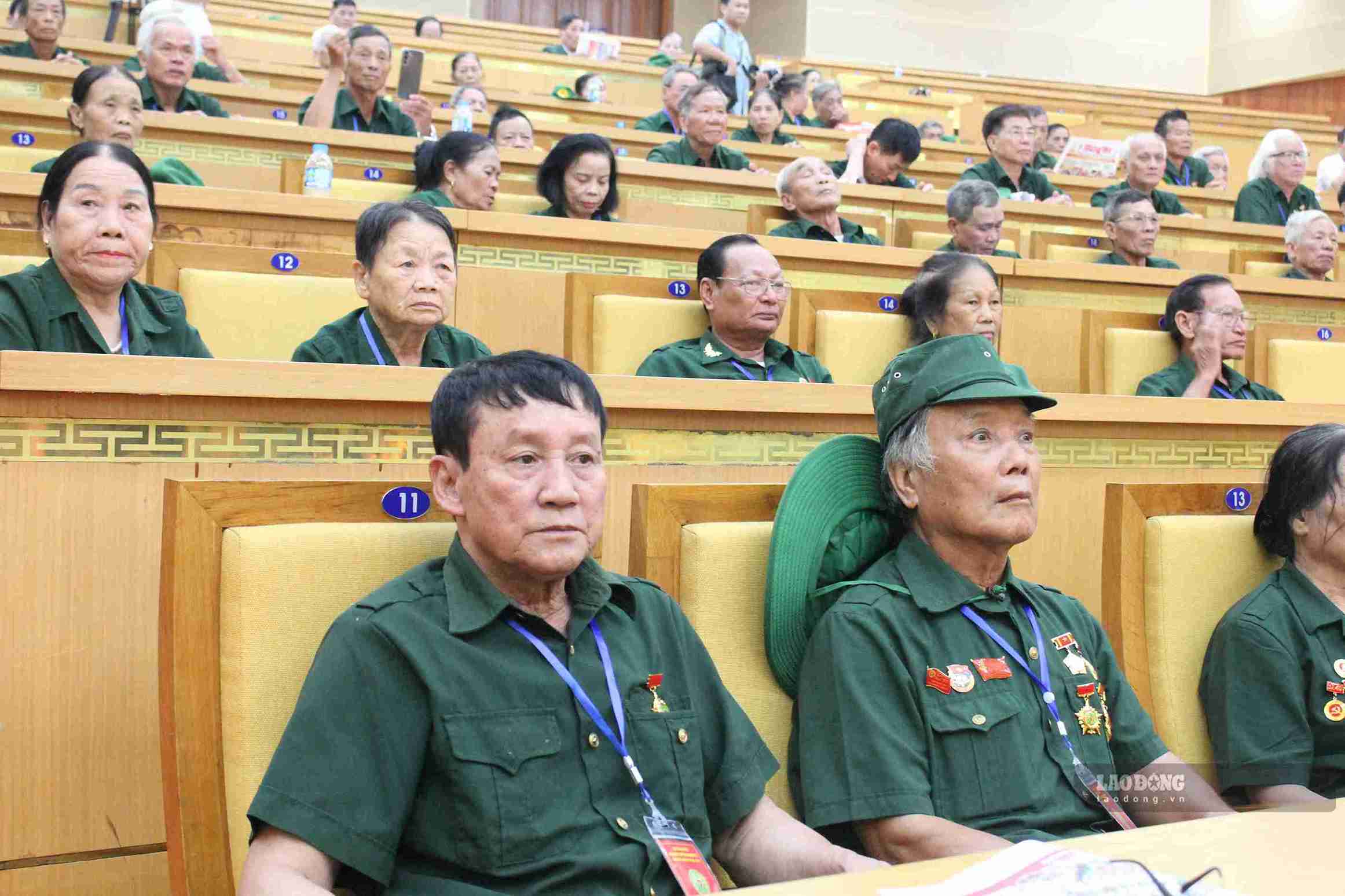 Các đại biểu tham dự Đại hội đại biểu Hội Cựu Thanh niên xung phong tỉnh Hưng Yên lần thứ I, nhiệm kỳ 2026-2031. Ảnh: Mai Hương