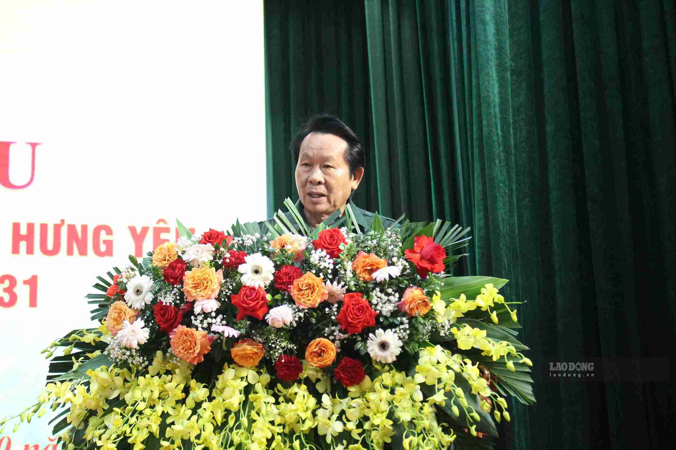 Anh hùng Lao động Thân Đức Nam phát biểu chỉ đạo Đại hội đại biểu Hội Cựu Thanh niên xung phong tỉnh Hưng Yên lần thứ I, nhiệm kỳ 2026-2031.