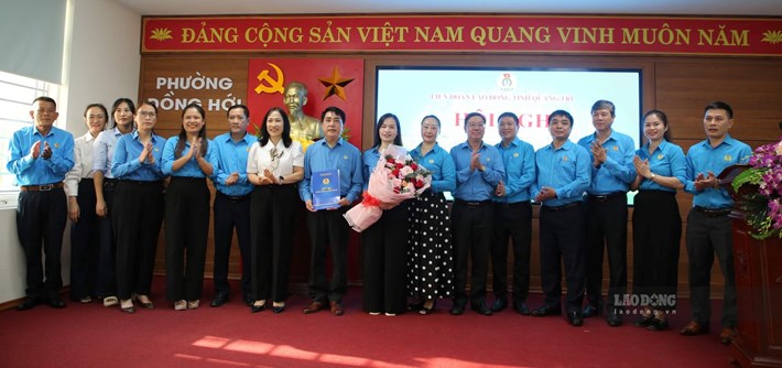 Công đoàn phường Đồng Hới vừa được thành lập. Ảnh: Công Sáng
