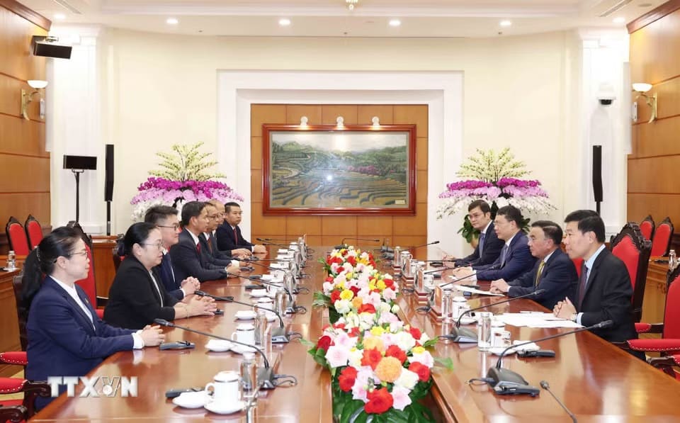 Toàn cảnh buổi tiếp. Ảnh: Phương Hoa/TTXVN