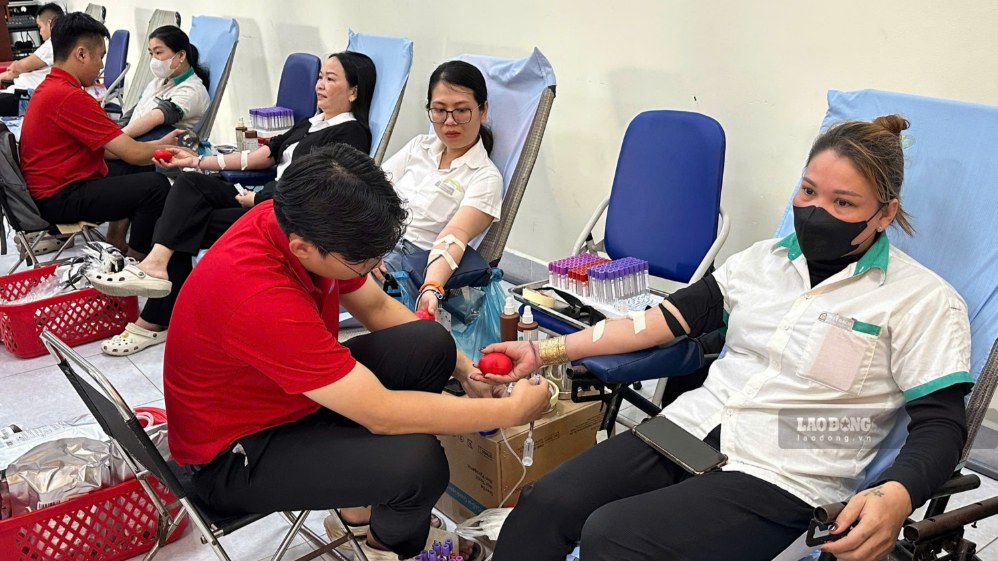 Công đoàn Công ty Tỷ Bách vận động 230 công nhân đăng ký hiến máu