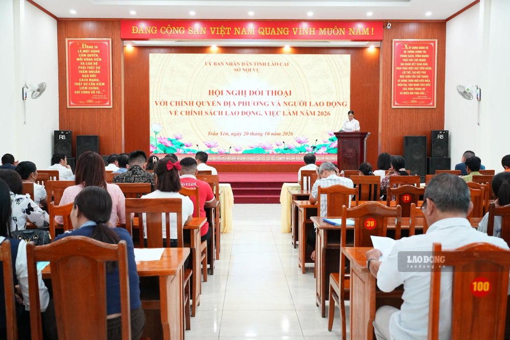 Hội nghị đối thoại về chính sách lao động, việc làm cho người dân vùng cao. Ảnh: Thanh Thủy