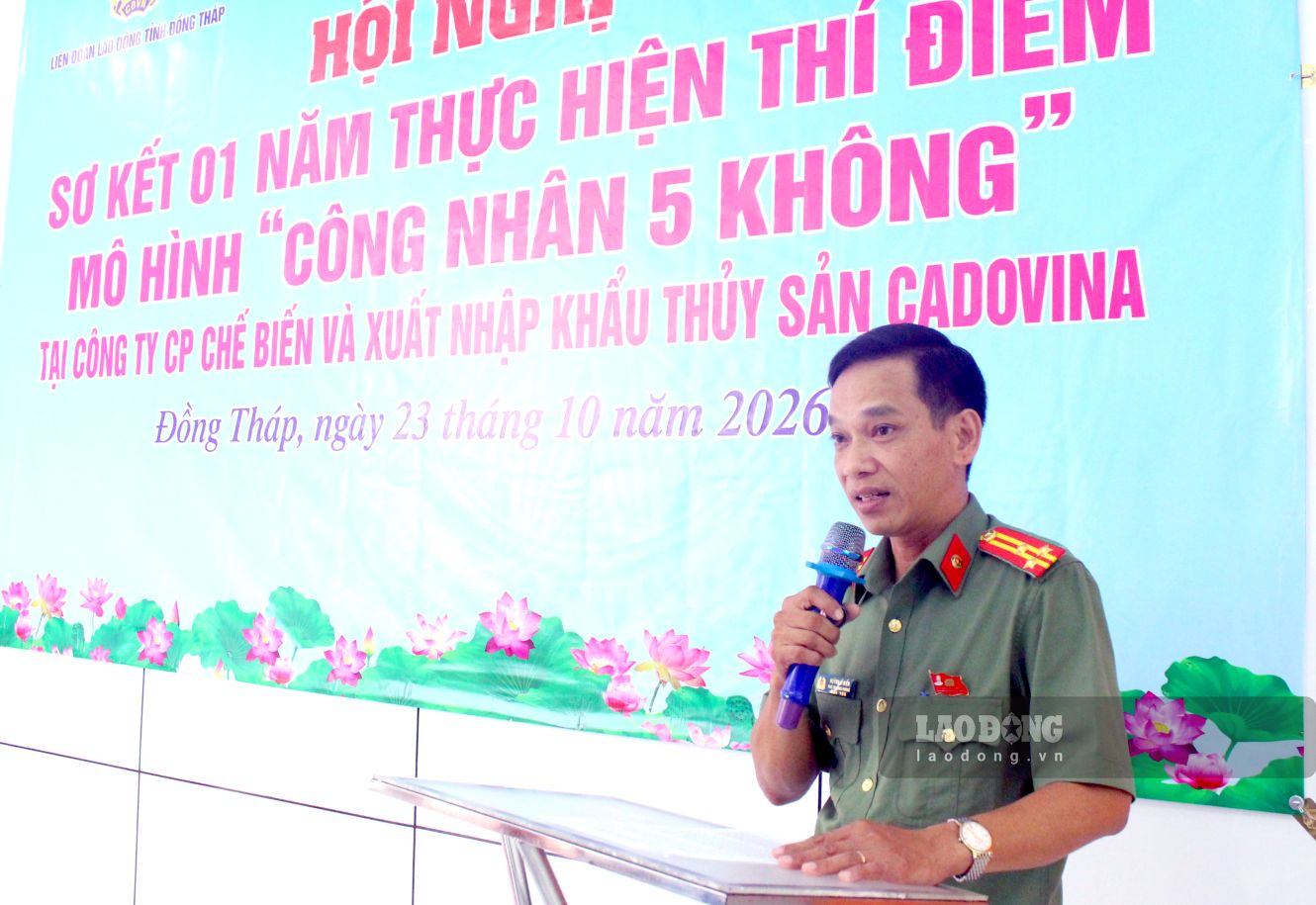 Thượng tá Huỳnh Sĩ Hiền - Phó Trưởng phòng An ninh kinh tế, Công an tỉnh Đồng Tháp. Ảnh: Thanh Mai