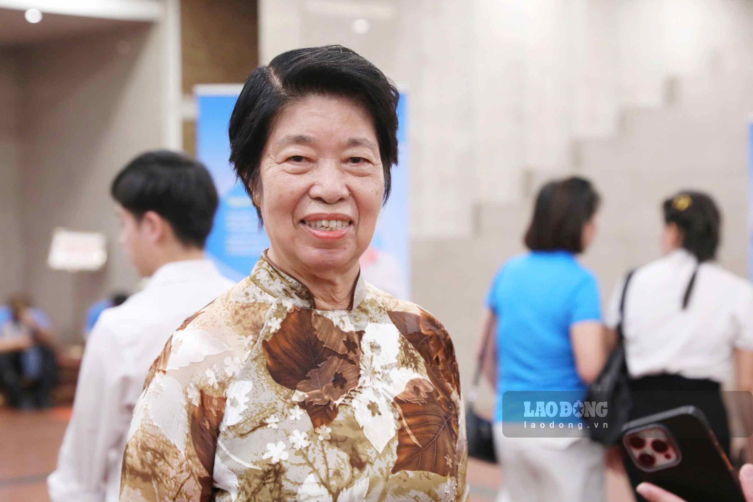 Anh hùng lao động Cù Thị Hậu - nguyên Ủy viên Trung ương Đảng, nguyên Chủ tịch Tổng Liên đoàn Lao động Việt Nam. Ảnh: Tô Thế 