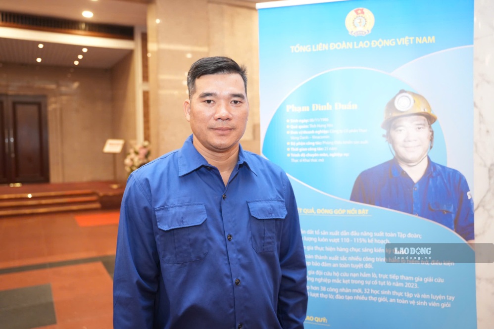 Anh hùng Lao động Phạm Đình Duẩn. Ảnh: Hữu Chánh 
