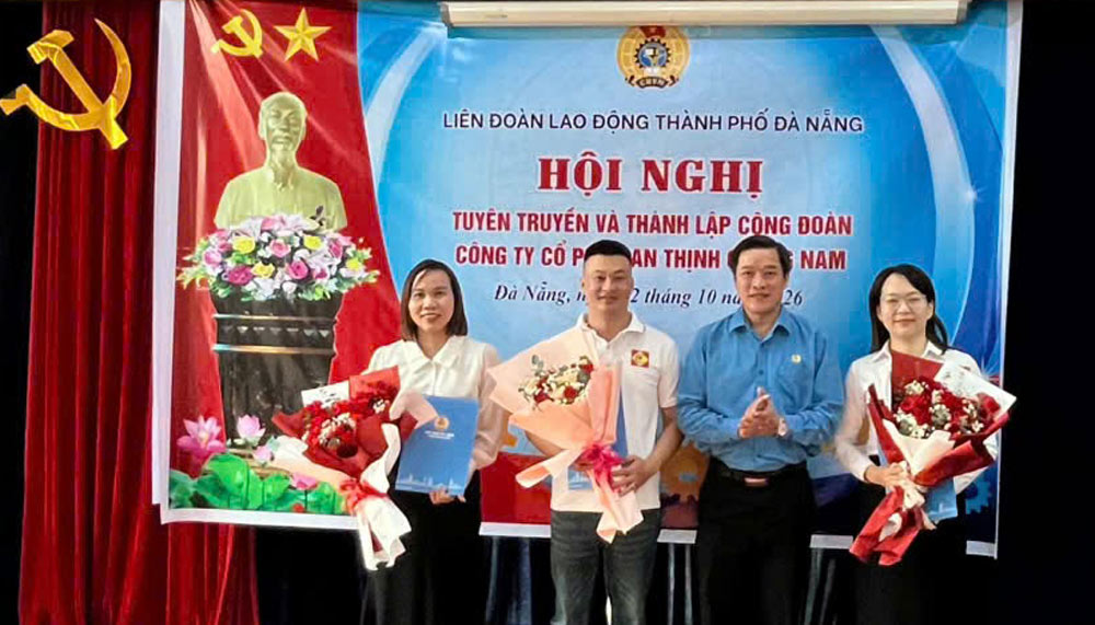 Công đoàn Đà Nẵng thành lập thêm 2 công đoàn cơ sở tại Khu công nghiệp Đông Quế Sơn