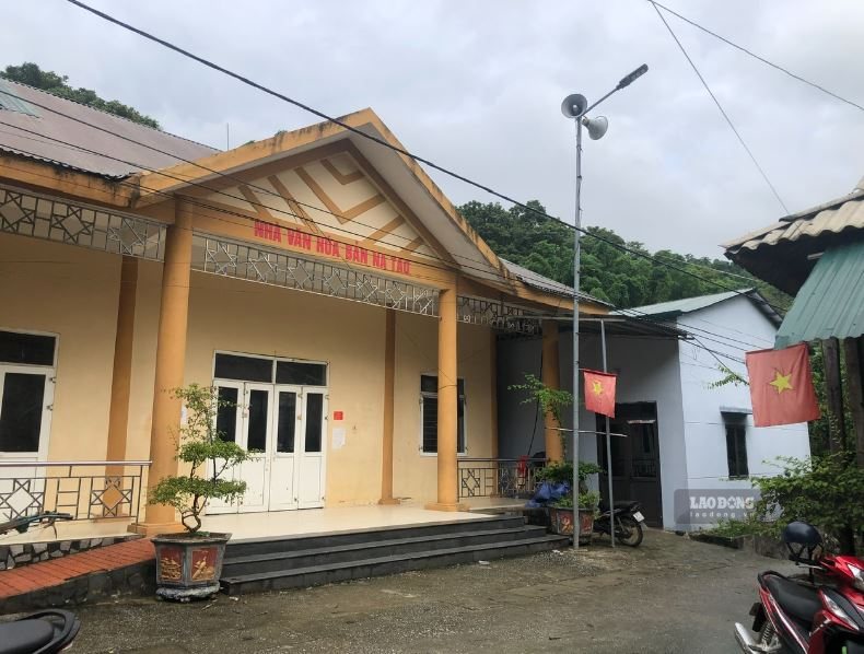 Đài truyền thanh cơ sở đưa thông tin đến với người dân xã Pù Nhi, tỉnh Thanh Hóa. Ảnh: Thu Hạnh