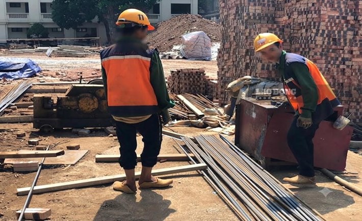 Sản xuất vật liệu xây dựng là một trong những ngành ghi nhận các vụ tai nạn nghiêm trọng. Ảnh: Minh Phương