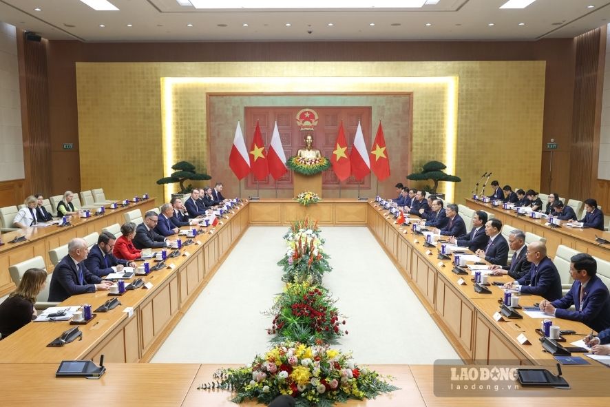 Toàn cảnh buổi hội đàm. Ảnh: Hải Nguyễn