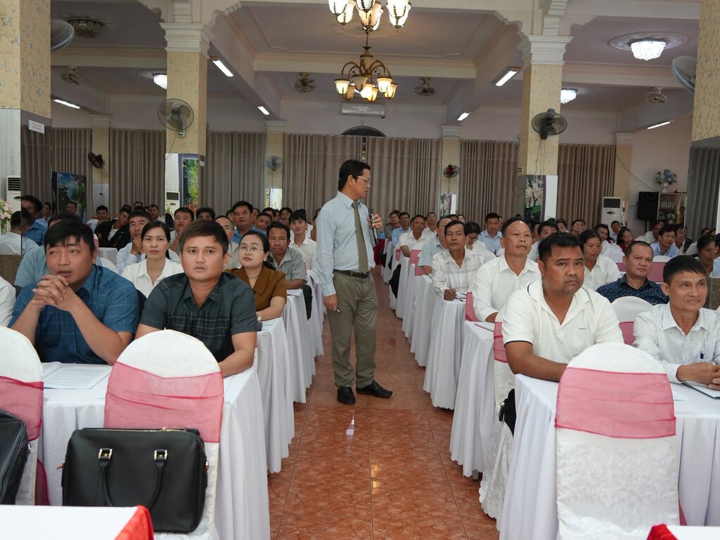 Các cán bộ tham dự buổi tập huấn. Ảnh: Ủy ban MTTQ Việt Nam tỉnh Đắk Lắk