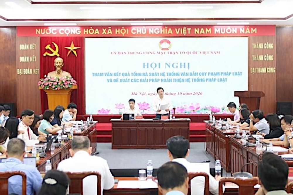 Quang cảnh hội nghị. Ảnh: MTTQ Việt Nam