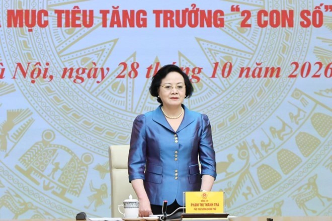 Bí thư Trung ương Đảng, Phó Thủ tướng Chính phủ Phạm Thị Thanh Trà nhấn mạnh các nhiệm vụ cần triển khai, phục vụ lộ trình cải cách tiền lương và nâng cao hiệu quả quản lý, sử dụng đội ngũ cán bộ. Ảnh: Chinhphu.vn
