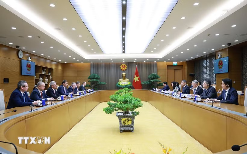 Toàn cảnh buổi tiếp. Ảnh: Dương Giang/TTXVN