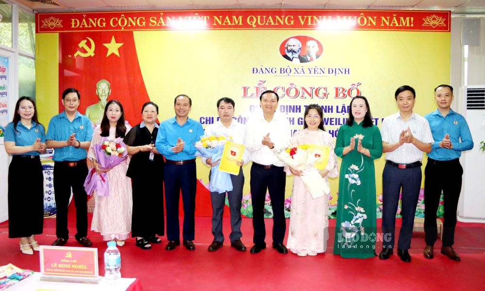 Thành lập chi bộ Đảng tại doanh nghiệp có hơn 2.800 lao động ở Thanh Hóa