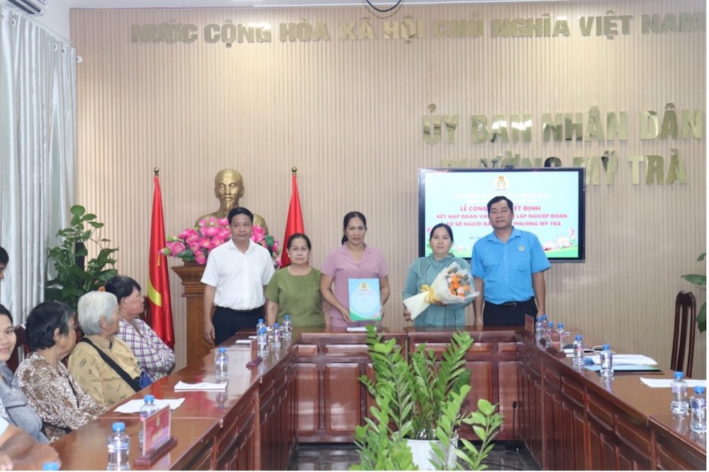 Phường Mỹ Trà ở Đồng Tháp thành lập Nghiệp đoàn cơ sở Người bán vé số