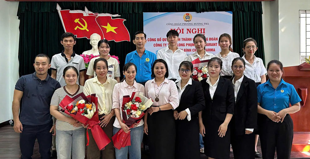 Công đoàn phường Hương Trà, Đà Nẵng thành lập 2 công đoàn cơ sở mới