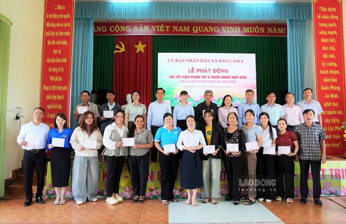 Xã Bảo Lâm 4 (Lâm Đồng) quy động đóng góp nguồn vốn chương trình “Gửi tiết kiệm chung tay vì người nghèo” năm 2026. Ảnh: Phúc Khánh (chụp tháng 5.2026)
