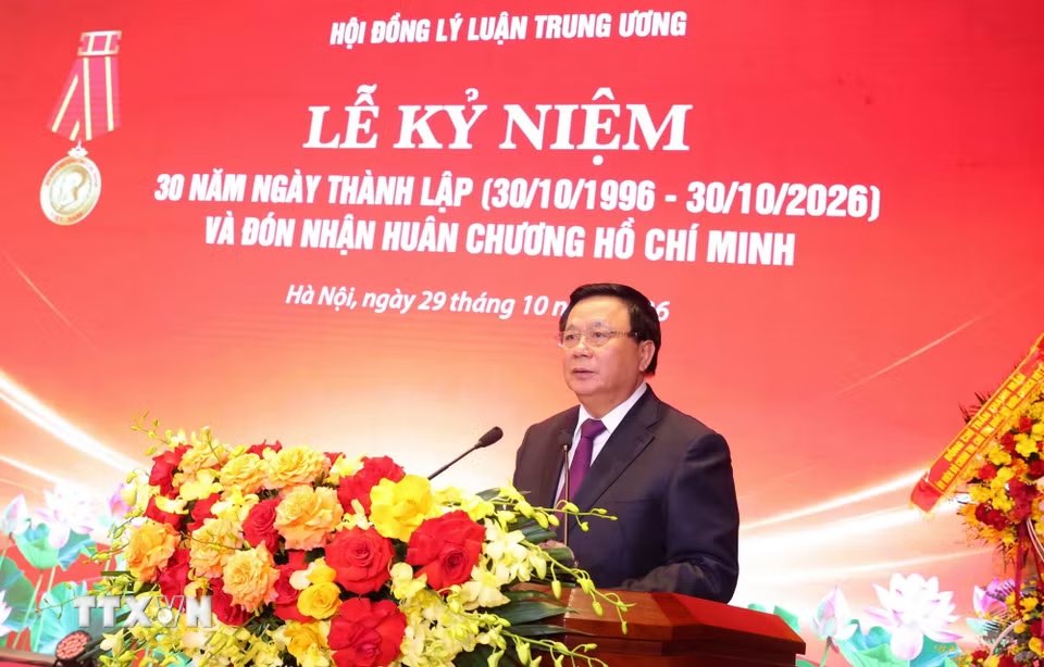 GS.TS Nguyễn Xuân Thắng, Chủ tịch Hội đồng Lý luận Trung ương. Ảnh: TTXVN