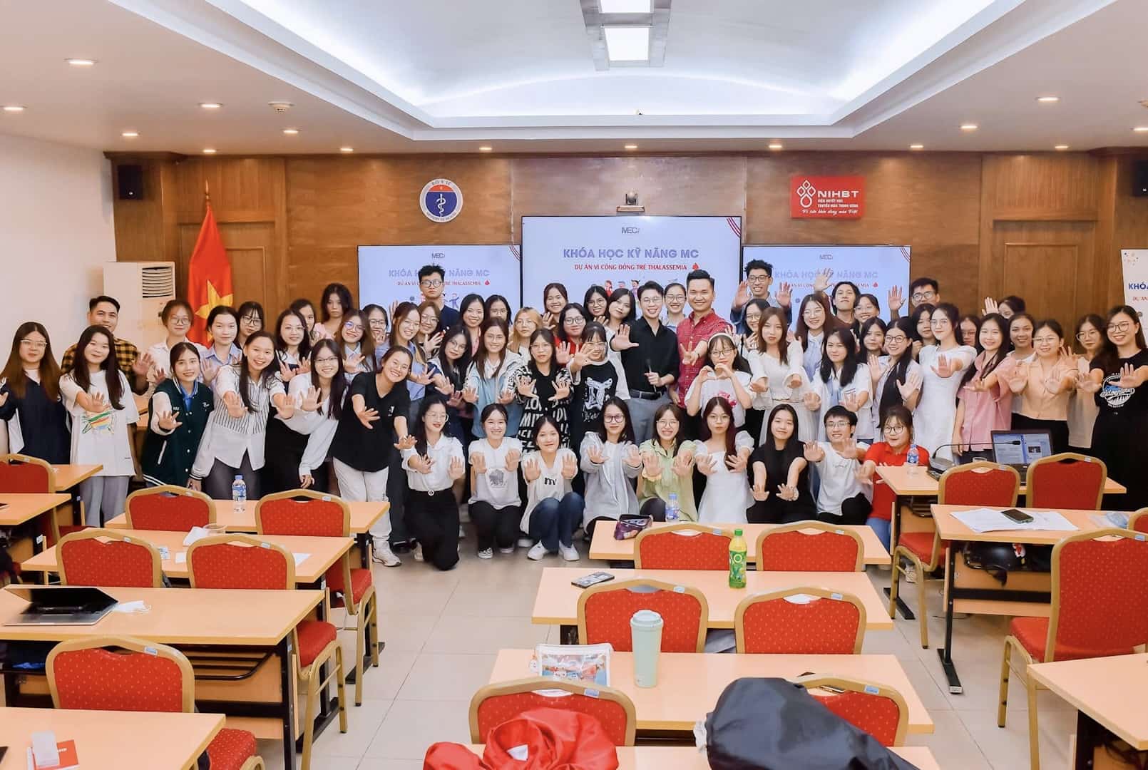 Journey to connect love with children with Thalassemia through MC skills classes