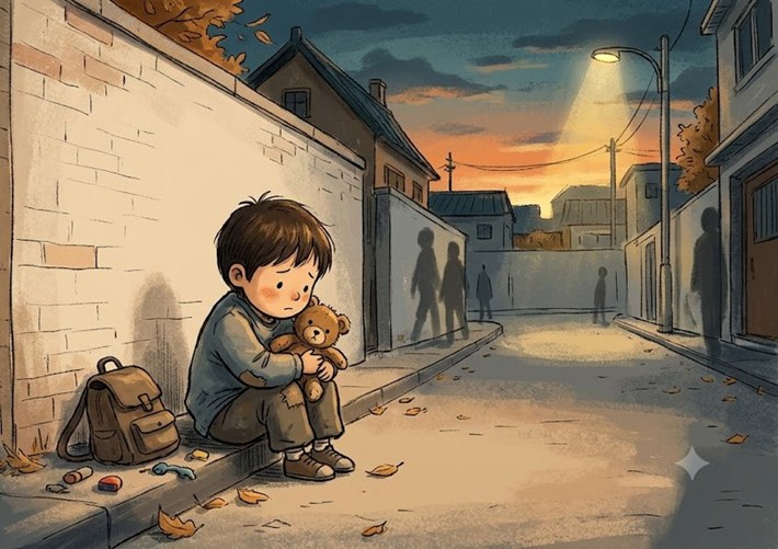 Being abandoned and not yet adopted is a subject entitled to monthly social assistance. Photo: AI