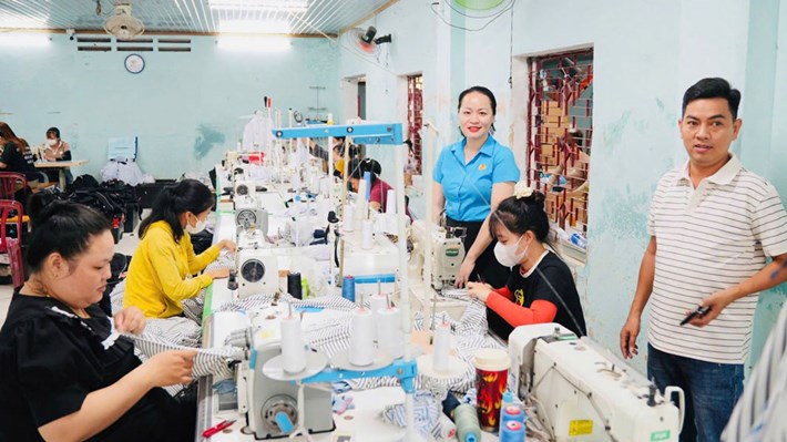 Công đoàn xã Duy Xuyên, Đà Nẵng vận động doanh nghiệp thành lập tổ chức công đoàn cơ sở. Ảnh: Công đoàn Duy Xuyên