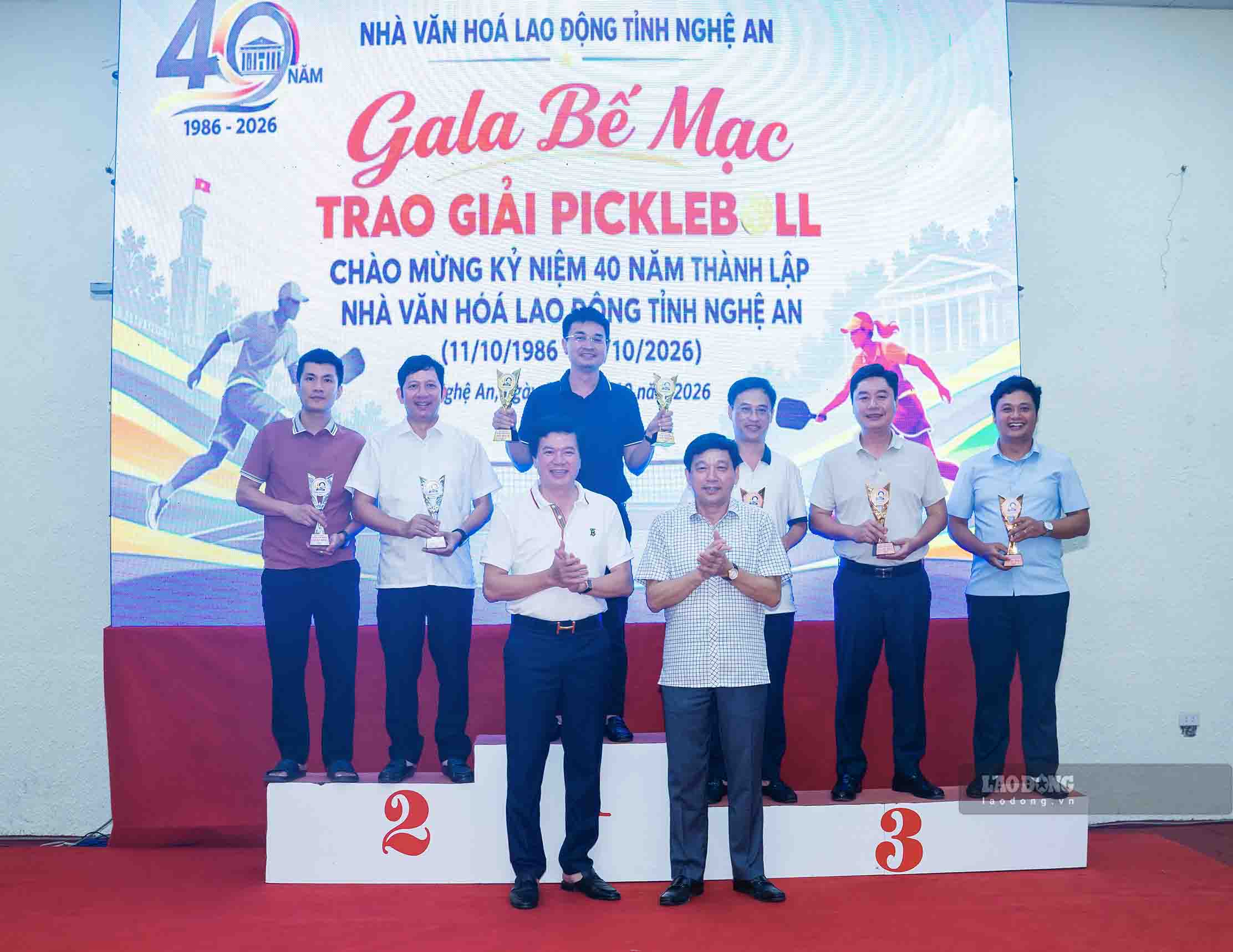 Giải Pickleball tạo sân chơi gắn kết cán bộ, đoàn viên, người lao động Nghệ An
