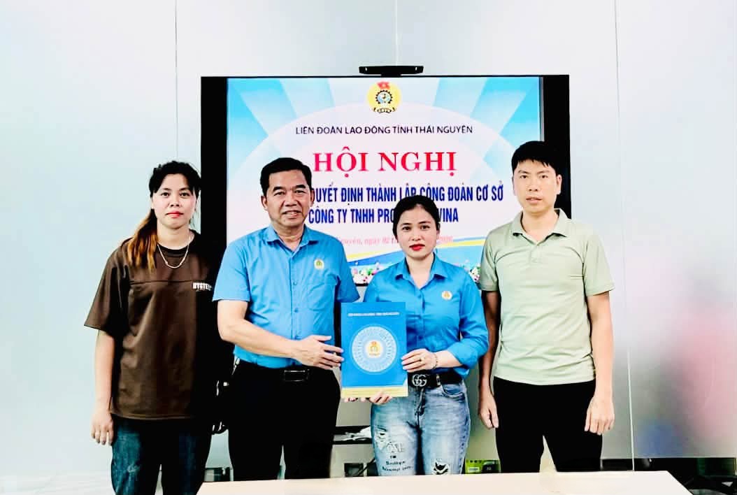 Thành lập thêm một công đoàn cơ sở tại Thái Nguyên